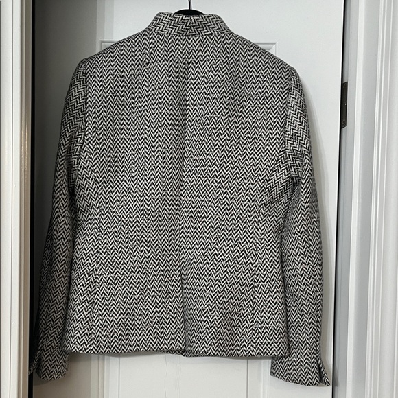 J. Crew Black and White Herringbone Jacket - Picture 2 of 4
